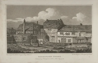 View of the Abbey of St Saviour, Bermondsey